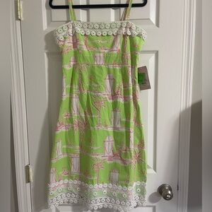 New with tag Lilly Pulitzer Vintage Jacqueline Dress Cabana Banana pistachio gre